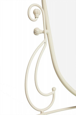 Стол косметический с банкеткой "Харпер" (Металл цвет Античный Белый/Стекло) Tch/9329 - 2