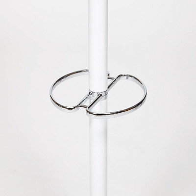 Вешало №19 "Спарк" (Дерево цвет Белый глянец/Металл) Tch/13929 - 2