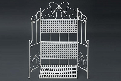 Стеллаж №2 "Твист" (Металл Слоновая кость) Tch/9975 - 3