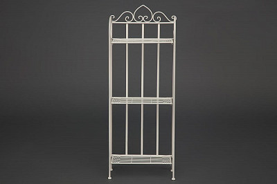 Стеллаж №4 "Твист" (Металл Слоновая кость) Tch/10659 - 2