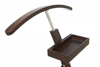 Вешало напольное T "Стэп" (Дерево цвет Орех/Металл Хром) Tch/9592 - 4