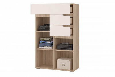 Спальный гарнитур 5 предм. "Атланта" (МДФ) (Сонома/Белый софт) /Gnt/Ант - 4