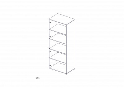 Полки для шкафа 0,8 "Balance" (Белый) /Gnt - 3