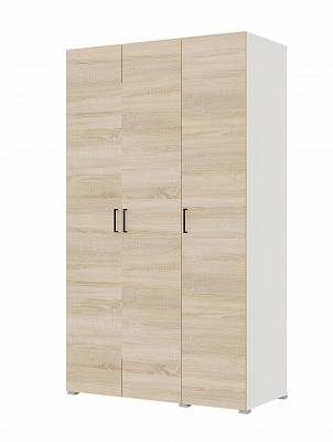Шкаф 3-х дверн. 1,35 "Balance" (Белый/Сонома) /Gnt - 1