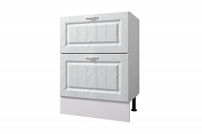 Тумба 60 (2ящ.) со столеш. "Диана" (МДФ) (Арктик) /Gnt/Pr/М29ст - 1