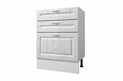 Тумба 60 (3ящ.) со столеш. "Диана" (МДФ) (Арктик) /Gnt/Pr/М22ст - 1