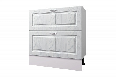 Тумба 80 (2ящ.) без столеш. "Диана" (МДФ) (Арктик) /Gnt/Pr/М30 - 1