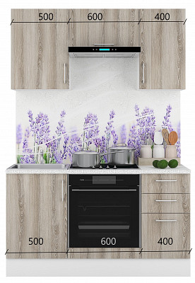 Шкаф 80 верхнее откр."Герда" (Ясень Таормино) /Gnt/Ep/М27 - 4