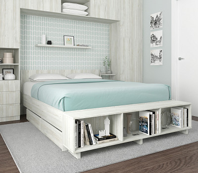 Тумба к изножью кровати "Depo apart" (Сосна винтерберг) D - 2