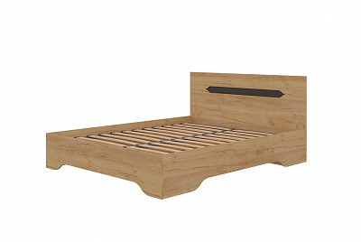 Кровать 1400 "Сеул" (Венге/Крафт золотой) /Gnt/Вг - 2