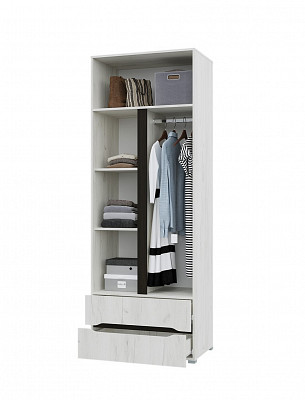 Шкаф 2-х дв. 0,8 "Сеул" (Венге/Крафт белый/Зеркало) /Gnt/Вг - 2