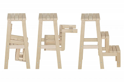 Табурет-стремянка "Форест"(Массив дерева)/Эл - 2