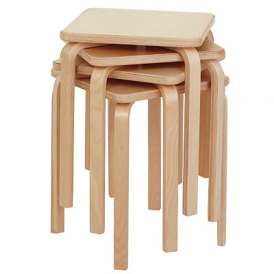 Табурет S "Goldy"(Бесцветный лак)/Эл - 2