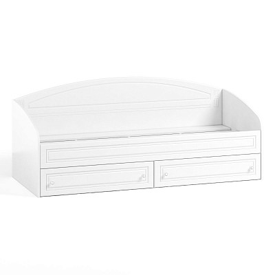 Кровать 800 с ящ. "Родос"(МДФ)(Белый/Белое дерево)/Vs/АФ-11 - 3