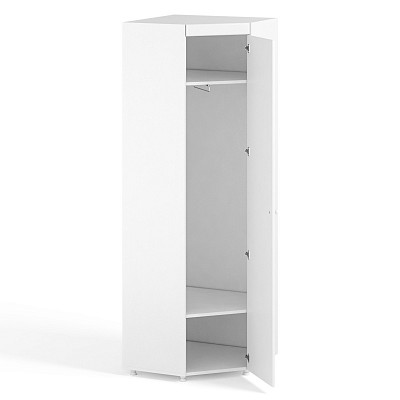 Шкаф угловой (410) "Родос"(МДФ)(Белый/Белое дерево)/Vs/АФ-65 - 3