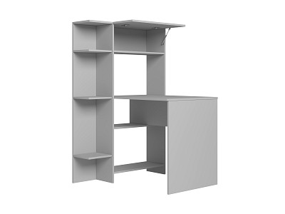 Стол письменный угловой лев. step "Лаворо" (Белый/Лимонный) D_L3 - 2