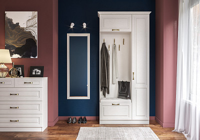 Прихожая 1,0 "Лондон"(МДФ)(Белое дерево/Ясень ваниль)/Mb/Lvp_13.21 - 3