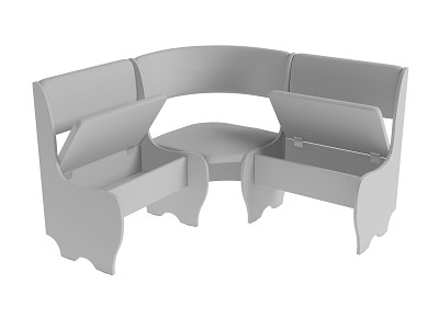 Кухонный уголок compatto "Оливьер" (Дуб сонома/Рогожка Bahama Hazel (AT)) -G - 2