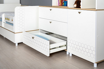 Детская 4 предм. "Иви"(Белый/Дуб белый)/Mb/Ap - 3