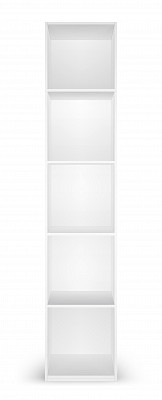 Пенал 0,45 лев. "Лилиан" (Белый/Зеркало) -Kr/Mrs/Sh450zL - 3