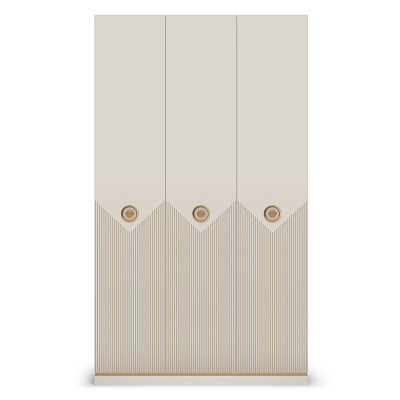 Шкаф 3х дверн. 1,35 "Маргарет" (МДФ)  (Сатин) -Kr/Kpr - 2