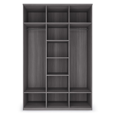 Шкаф 3х дверн. 1,45 "Марго" (Лиственница темная/Экокожа дила) -Kr/PrmN - 4