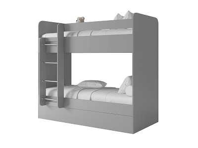 Кровать двухъярусная "Лаворо" (Сосна винтерберг/Маренго) D - 3