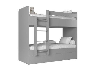 Кровать двухъярусная kids "Лаворо" (Венге/Выбеленный Дуб) D - 2
