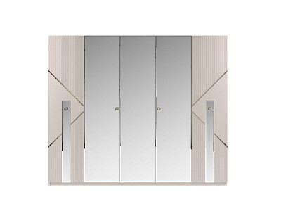 Спальня 6 предм. 5дв./1,8 "Dubai" (Сатин/Золото) (ЛМДФ Эмаль/Лак/Велюр) /Sk/Az - 2