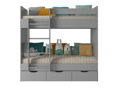 Кровать двухъярусная tre "Лаворо" (Белый) D - 4