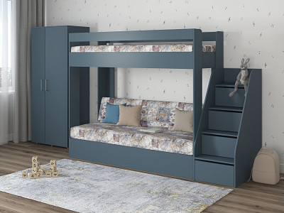 Матрац с чехлом 80*190*10 "Лаворо" (ППУ) (Принт Verdi Mocca (AT)) - 2