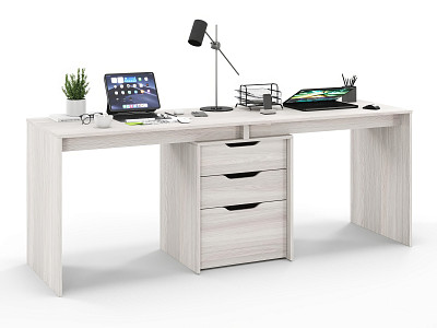 Стол письменный 1,8 grand mini "Лаворо" (Шимо светлый / Шимо светлый) D