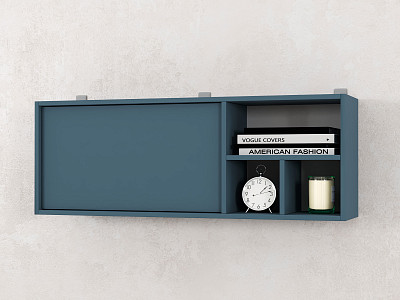 Шкаф 10 навесной 110х40 grand "Лаворо" (Маренго / Маренго) /1740