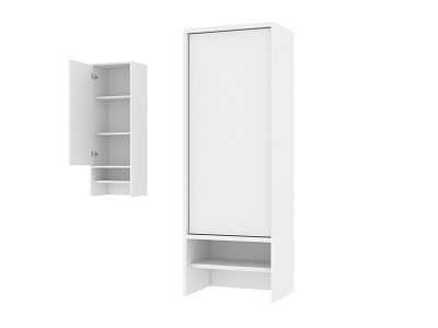 Шкаф 8 настольн./навесн.40х110 grand "Лаворо" (Белый / Белый) /1738