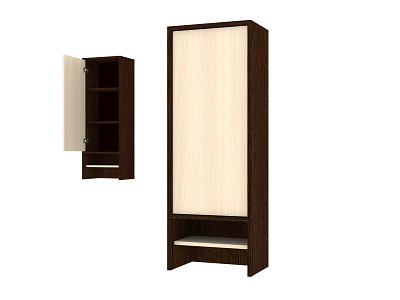 Шкаф 8 настольн./навесн.40х110 grand "Лаворо" (Венге / Дуб выбеленный) /1738 - 1