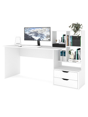 Стол письменный 5 170х60 правый grand "Лаворо" (Белый / Белый) /1962