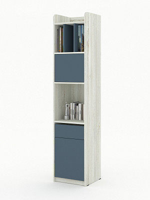 Шкаф-пенал 2 40х180 "Лаворо" (Сосна винтерберг / Маренго) /1934