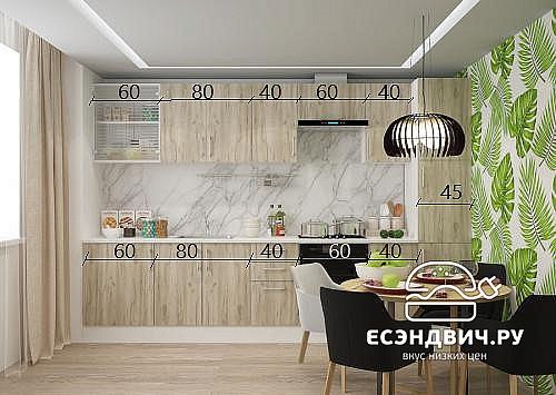 Тумба 40 (3ящ.) без столеш."Герда" (Серый Крафт) /Gnt/Ep/М21