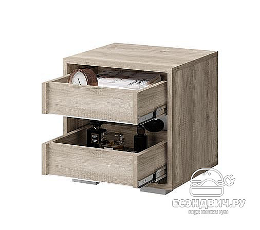 Тумба "Тимми" (Дуб каньон/Белый глянец) /BTS/Нм ТБ-15