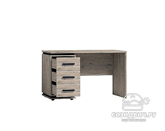 Стол письменный "Нэйтан" (Гаскон пайн/Черный)Gl/Nat84