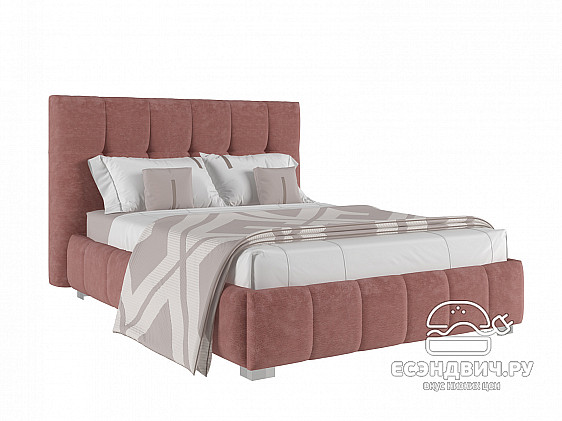 Кровать 160 мягк. just Марокко (Велюр Opera Coral (AT)/Ja