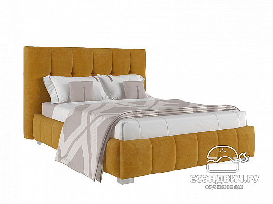 Кровать 160 мягк. just Марокко (Велюр Opera Gold (AT)/Ja
