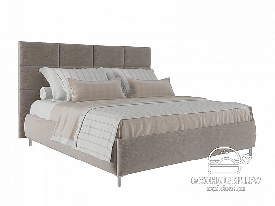Кровать 200 мягк. just Virginia (Велюр Opera Stone (AT)/Ja
