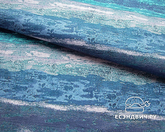 Матрац с чехлом 80*190*10 "Лаворо" (ППУ) (Принт Savage Ocean (AT))