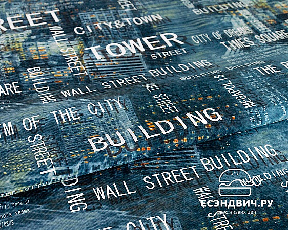 Чехол для матраца "Лаворо"  80*190*20 (Принт Central Denim (AT))