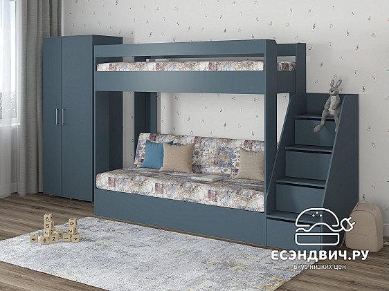 Матрац с чехлом 80*190*10 "Лаворо" (ППУ) (Принт Verdi Mocca (AT))