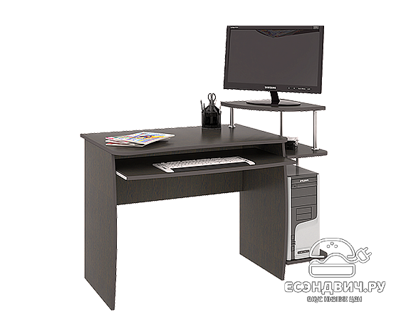 Стол компьютерный mini "City" (Венге Цаво)Esandwich-ТрЯ-ШМ