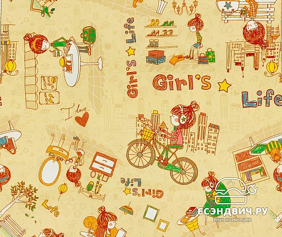 Диван раздвижной Инфинити (левый) (Микровелюр Girls Life 02 (SM)/Микровелюр Fresh com 21 (SM))