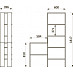 Стеллаж  ergonomico "Коста" (Вишня) EsandwichVITA С-3