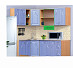 Кухня угловая №9 "Дольчетто" (МДФ)  (Дуб/Голубой лёд) EsandwichVITA9